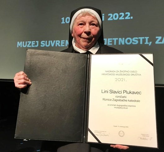​S. Lina Plukavec dobitnica nagrade za životno djelo Hrvatskog muzejskog društva